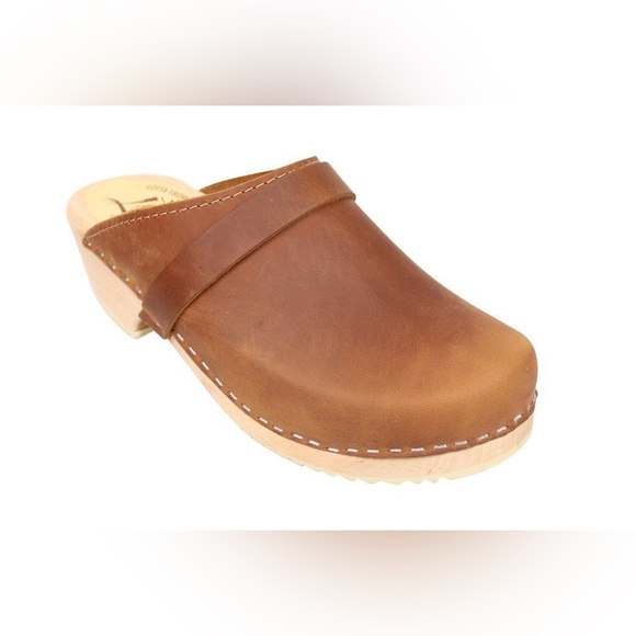 Lotta From Stockholm Brown Leather Clogs - Picture 5 of 15